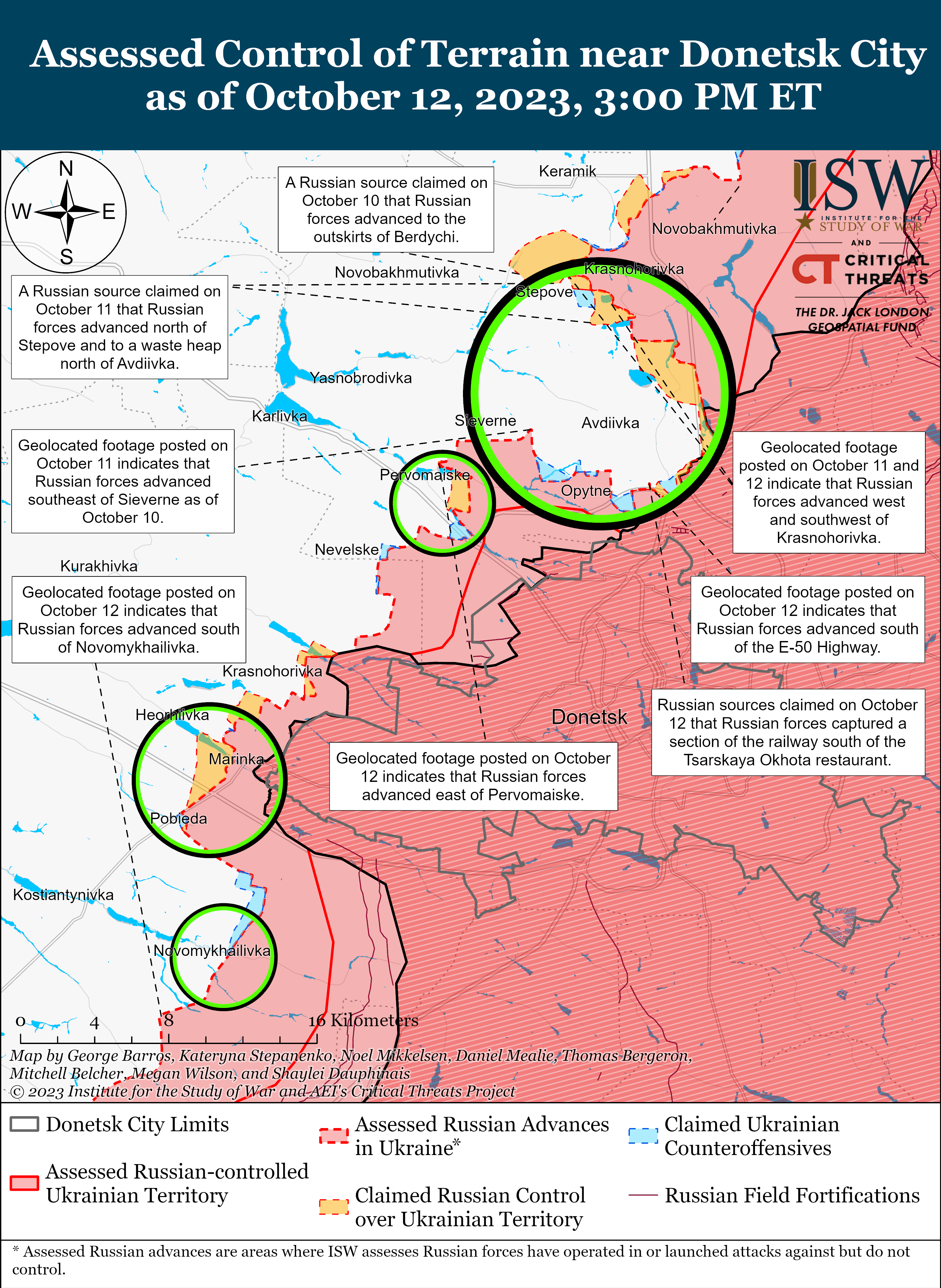 Russian Offensive Campaign Assessment, October 12, 2023 | Institute For ...